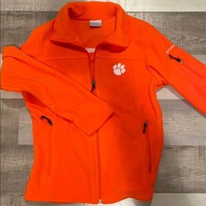 Columbia Women’s Clemson Full zip fleece jacket. M